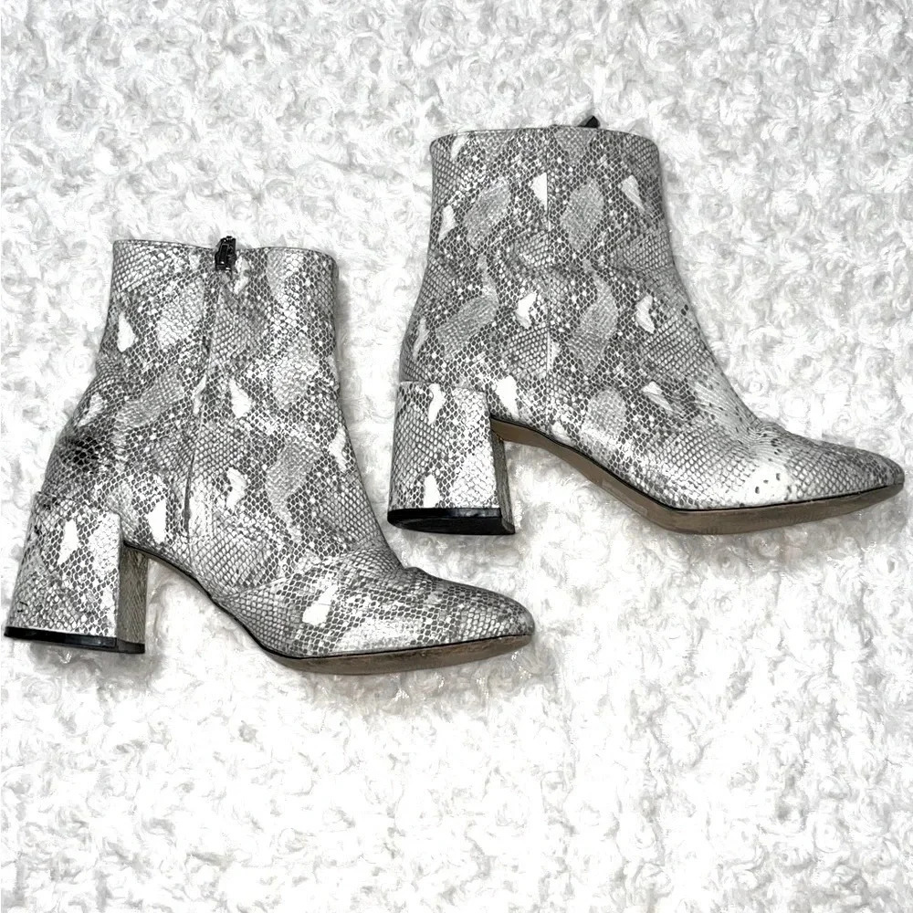 Urban Outfitters | Margot Patent Snake Print Boots